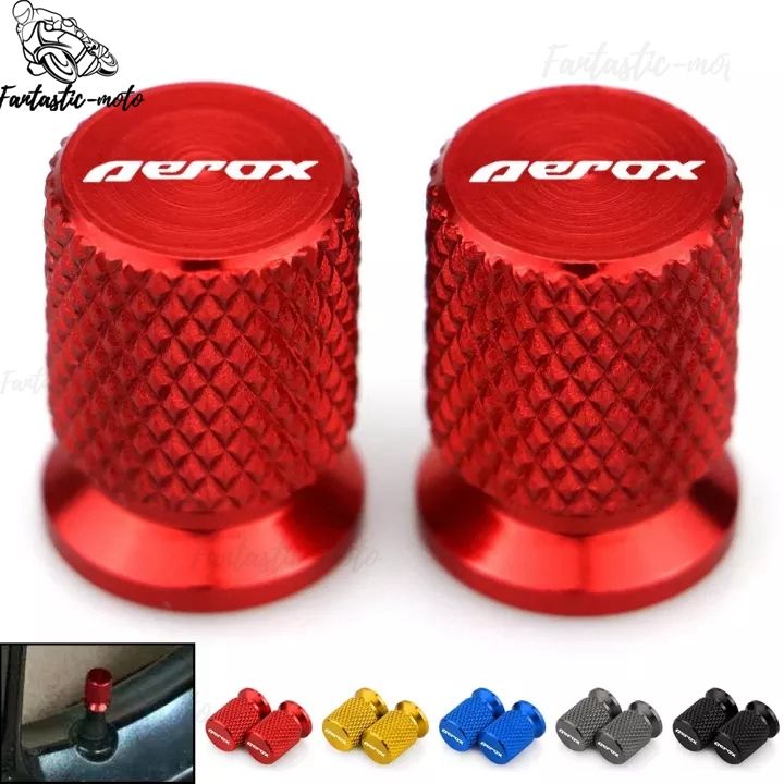 2 Bouchons De Valve Pour Pneu Moto – Compatible Yamaha Nmax 125/155 (2017-2023), Aluminium, Plusieurs Couleurs