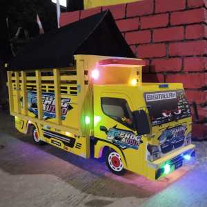 Miniatur truk oleng kayu jumbo p 55 cm