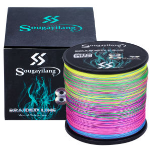 Sougayilang 8X+X  8x x8 สายเอ็นตกปลา 8 เส้น สายเอ็นตกปลาถักสี 300m 150m 8 PE สายตกปลา