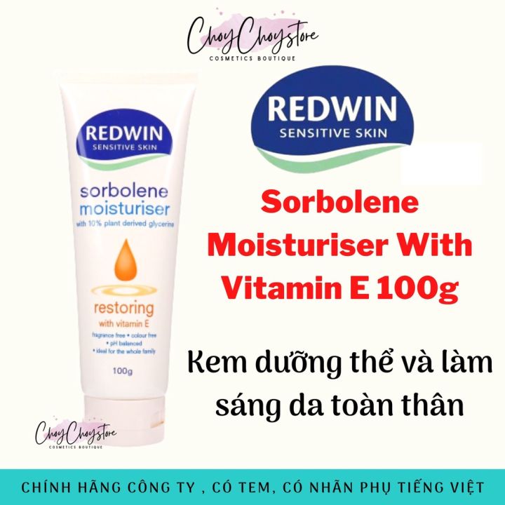 (Tem Cty) Kem Dưỡng Redwin Sorbolene Moisturiser With Vitamin E 100g ...