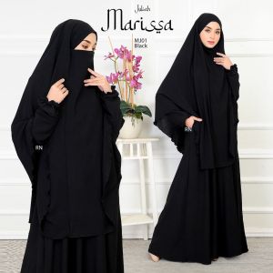 JUBAH MARISSA - Jubah & Khimar Berniqab Haji Umrah | saiz S - 3XL | berpoket | BF friendly