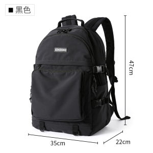 MOYYI Men Backpack Outdoor Solid Color Fashion Multilayer High Capacity 14 Inch Laptop Commuter Travel Weekender Bag