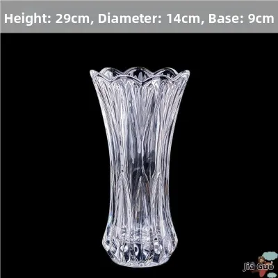 FCJIAXU | Extra Large Thick Transparent Crystal Glass Flower Vase