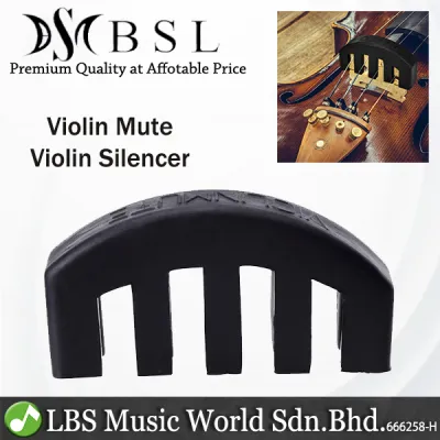 BSL Violin Mute Silencer for Silent Practice Rubber Mute (5 Prong)