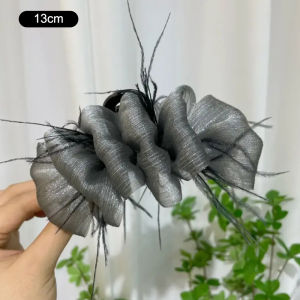 [FinessE] Fairy lưới lông tóc Claw Bong Bóng Cá mập Clip phụ nữ cua Clip trở lại đầu barrettes đuôi ngựa Phụ kiện tóc