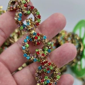 RENDA APLIKASI BERLIAN KRISTAL KODE BI PER 10 CM