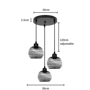 【Free Bulb】Nordic Ceiling Light Chandelier Light Modern Ceiling Lamp Hanging Lamp For Restaurant Living Room JANLAS