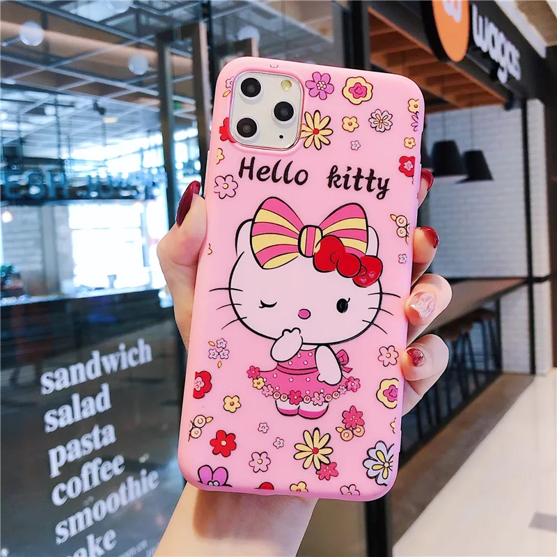Hello Kitty Vivo Y11 Cartoon Cover Pink Cartoon For VIVO Y11 Y12