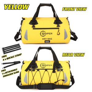 LAZ042) OVERSIZE LARGE 40L SNIPER IPX6 WATERPROOF DUFFEL Bag  Motorcycle Tail Bag  TRAVEL BAG  GYM BAG BACKPACK  DRY BAG