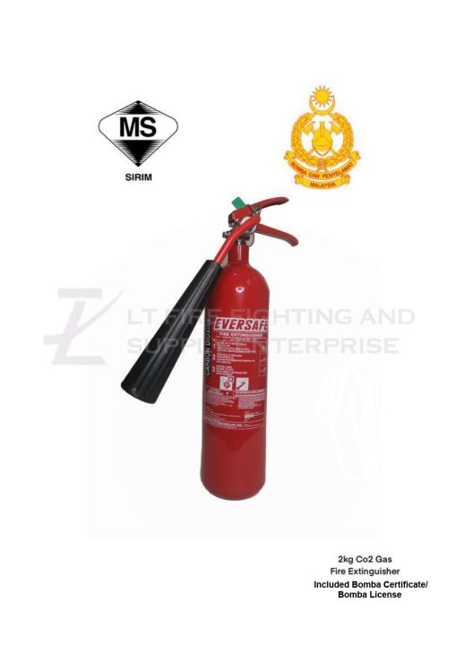 (PRE-ORDER) 2kg Co2 Gas Portable Carbon Dioxide Fire Extinguisher/2kg ...