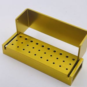 30 Holes Dental Disinfection Sterilizer Case FG RA Bur Burs Endo Files Holder For Burs Dental Instrument Autoclave Aluminum box