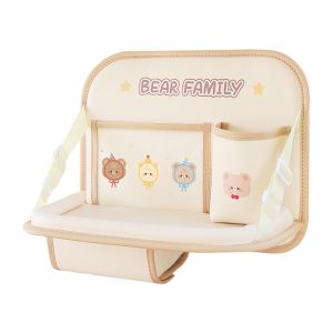 YIDIA Food Tray Car Back Seat Tray Folding Large Capacity Car Work Dining Table Small Durable Foldable Car Backseat Table Car Organizer