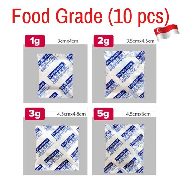 2g Food Grade Dehumidifier Pouch Silica Gel Desiccant for Moisture