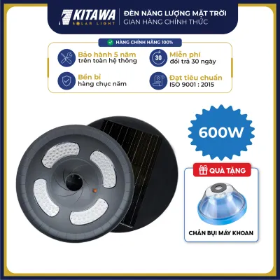 Đèn Đĩa Bay UFO Năng Lượng Mặt Trời 600W Siêu Sáng Sử Dụng Chip LED Bọc Cầu Cao Cấp KITAWA - UF06.600
