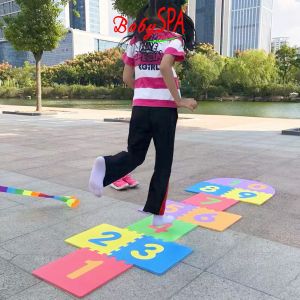 ♥♥♥ 𝐒𝐆 𝐒𝐞𝐥𝐥𝐞𝐫 BabySPA Classic Hopscotch Floor Game for Kids 11pcs with 2 Markers