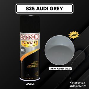 Sapporo Ultimate S25 Audi Grey / Sapporo Ultimate / Cat Semprot / Cat Aerosol Terbaik / Sapporo Spray / Sapporo