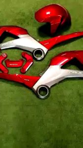 ชุดสีMSXเก่า สีแดง/เทา(10ชิ้น)