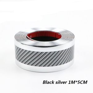 Car Carbon Fiber sticker Car Door sticker Rubber Door Sill Protection Sticker Anti-collision Sticker