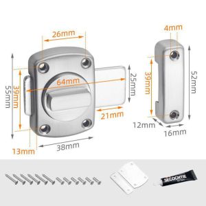 Ổ Khóa Cửa Mã Số thông minh bảo mật chống trộm mật khẩu 3 số bảo vệ chốt cửa ra vào nhà kho du lịch nhà để xe