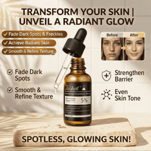 5% Niacinamide Whitening Serum Brightening Spot-Removing Serum Redness Relief Pore Minimizer Even Skin Tone Face & Body 30ml
