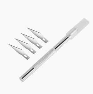 Precision Hobby Knife with Replaceable Blades – Craft Cutter for DIY Paper Model Making & Art Projects