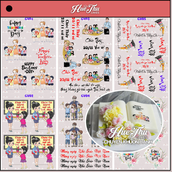 Tấm Decal Trong chủ đề Thầy Cô - Ngày Nhà Giáo, chữ dán tem dán lên ...