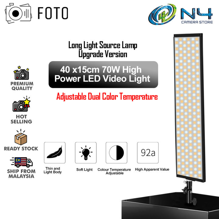 FOTO Double Color Temperature 70W 40x15CM Small Photography Fill - Main Image