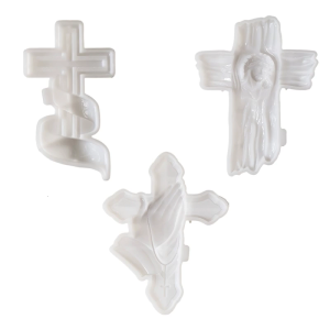 Multipurpose Sturdy Silicone Crosses Plaster Holder Mould Set Portable for Resin Plaster Craft Supplies Assorted Sizes