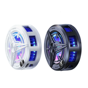 Cellphone Coolers LED Light Phone Cooling Fan Phone Radiator with Larger Cooling Area for Game Playging Vlogging