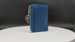 Ultra-thin zipper card holder popular compact and portable anti-theft wallet supports mixed batch orders and drop shipping large quantities in stock