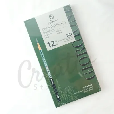Giorgione Drawing Pencil Pensil Sketsa 12 PC 2B 4B 6B 8B Charcoal G-08912 MIX