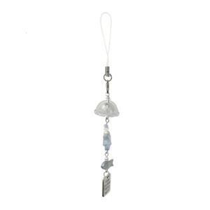 Handmade Fish Star Wind Chimes Keyring Stylish Beaded Pendant for Earphone Case Elegant Phone Charm Camera Accessories