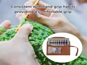 KOK 9Pairs of Aluminum Circular Knitting Needle Interchangeable Circular Knitting Needle Set for Knitting Sweater Sock HFast shipping