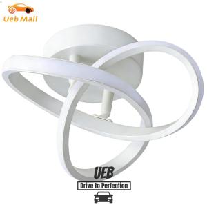 [UEB Mall]Acrylic Trefoil Led Ceiling Light 9.84 Inch Dimmable Corridor Light for Bedroom Kitchen Living Room