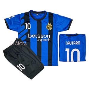 bisa cod setelan bola anak inter milan club lautaro terbaru set kaos sepak bola termurah berkualitas baju futsal laki