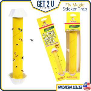 Perangkap Agas-agas Lalat Buah Kebun Garden Fly Magic Sticker Trap Hanging Sticky Trap Catcher Fruit Small Flies Insects