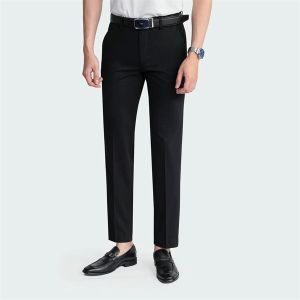 Quần âu Nam Insidemen ITR02303 slimfit đen tuyền
