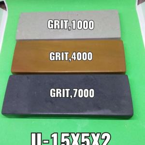 ASAHAN KANG AHMAD Batu asah asli alam 1 paket isi 3 dengan grit yang berbeda dimenesi 15x5x2cm knife sarpener weastone pengasah pisau