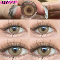 【มีค่าสายตา (0.00)~(-6.00)】⚡จัดส่งที่รวดเร็ว⚡UYAAI คอนแทคเลนส์ Aoki Grey/Brown เลนส์สไตล์ประจำวัน Fashion Lens คอนแทคเลนส์สี รายเดือน แถมตลับฟรี เลนส์นิ่ม สวยปังมาก ธรรมชาติ 14 มม. 2 ชิ้น ต่อคู่. 