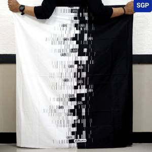 Sarung Rabbani Palestine Dewasa Hitam Putih