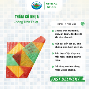 Thảm Lót Chân Chống Xe Máy Chống Trầy Xước Gạch 30 x 20 cm Ohiama Chính Hãng (Giao Màu Tự Nhiên)