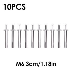 10PCS Hammer Drive Rivet Steel Percussion Expansion Nail Kit Knock Type Tapping Screws for Concrete Walls Furniture Fasteners