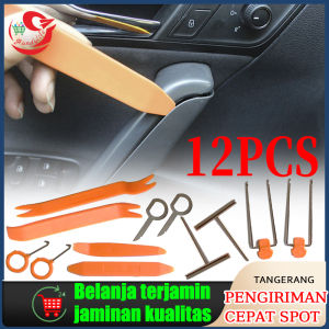 12pcs Car Audio Disassembly Tool/Car Door Body Trim Clip Opening Panel Removal Installer Crowbar/Alat Pencongkel Congkel Dashboard Mobil