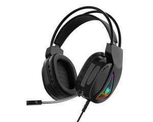 (HD1)TWOLF Sói Sấm Sét H160 Tai nghe chơi game trên máy tính RGB Tai nghe chụp tai có dây phát sáng với âm trầm mạnh mẽ và màu sắc rực rỡ