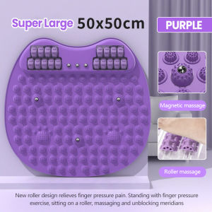 Foot Massage Roller Mat 50CM Non Slip TPE Foot Massage Reflexology Acupressure Pad Indoor Running Acupressure Mat Foot Pad 足底按摩墊