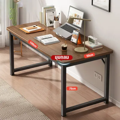 VG เสริมแรง โต๊ะคอมพิวเตอร์ 140X60CM Computer Desk โต๊ะทำงาน โต๊ะคอม วัสดุทำจากโครงเหล็ก โต๊ะเขียนหนังสือ ไม้โต๊ะทำงานถูกๆ โต๊ะทำงานไม้