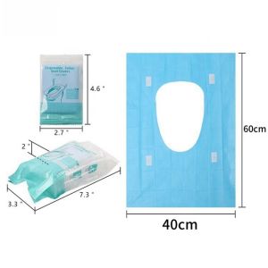 Disposable Toilet Seat Covers 50~200pcs Individually Wrapped Waterproof Travel Toilet Seat Covers for Public Restroom