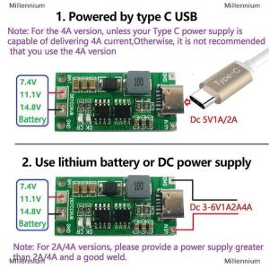 [COD] Millennium 2S 3S 4S 1-4A Booster Module Lithium Polymer Lithium Ion Battery Charging Module Step-Up Boost LiPo Polymer Li-Ion Charger