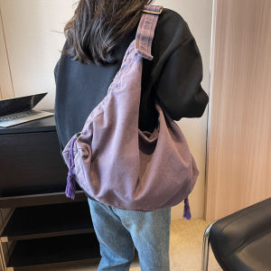 Women Casual Canvas School Crossbody Bags For Student Female 100% Cotton Large Capacity Tote Bag Trendy Cool Men Shoulder Bag2026