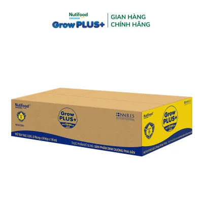 [Bao bì mới] Thùng Sữa Bột Pha Sẵn Nutifood GrowPLUS+ Vàng (Sữa Non Tăng Đề Kháng) 110ml - Trên 2 tuổi (48 Hộp x 110ml)